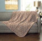 Jeté réversible texturé