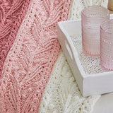 Ribbed Leaves Throw
