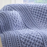 Cabled Trellis Blanket