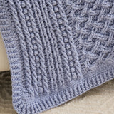 Cabled Trellis Blanket