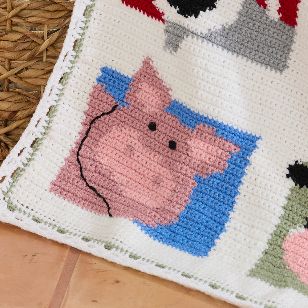 Farm Sweet Farm Baby Blanket