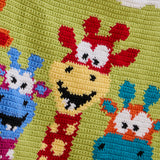 Playful Giraffes Baby Blanket