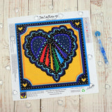 Midnight Blue Heart Diamond Art Kit