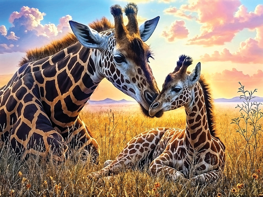 Giraffe Meadow Jigsaw Puzzle