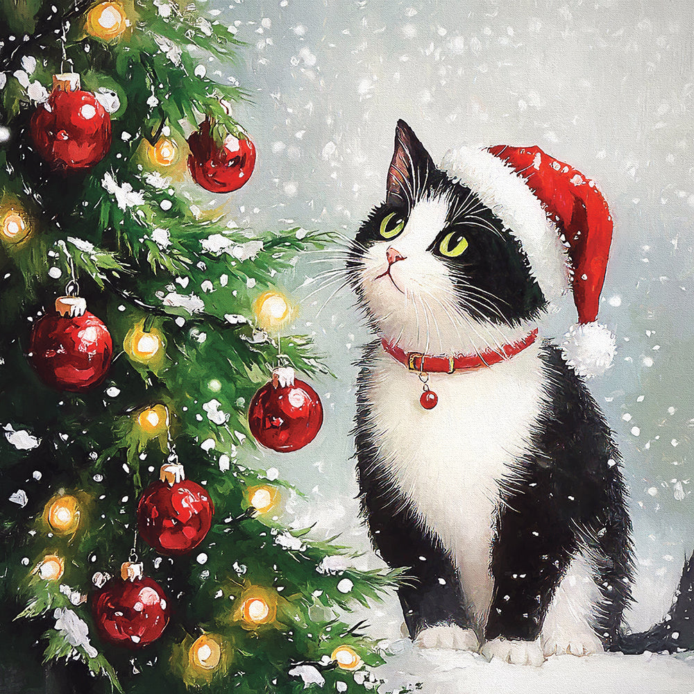 Christmas Tree Comtemplation Jigsaw Puzzle