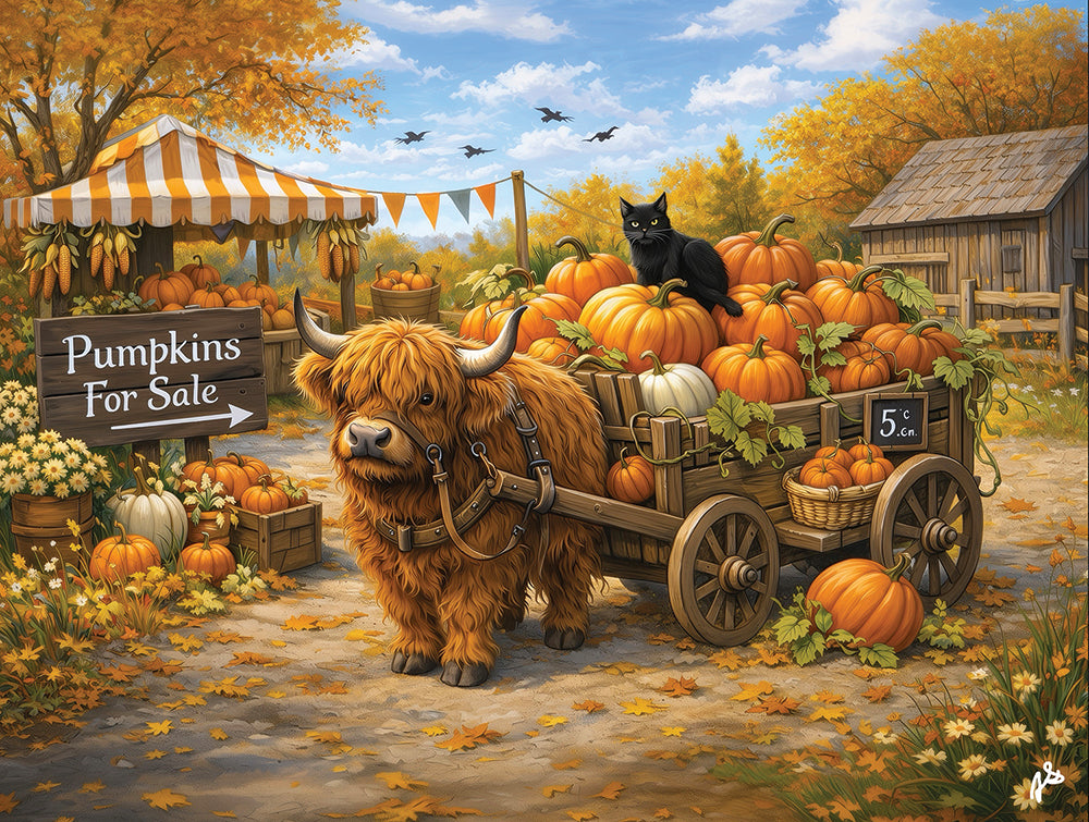 Delivering Pumpkins Jigsaw Puzzle