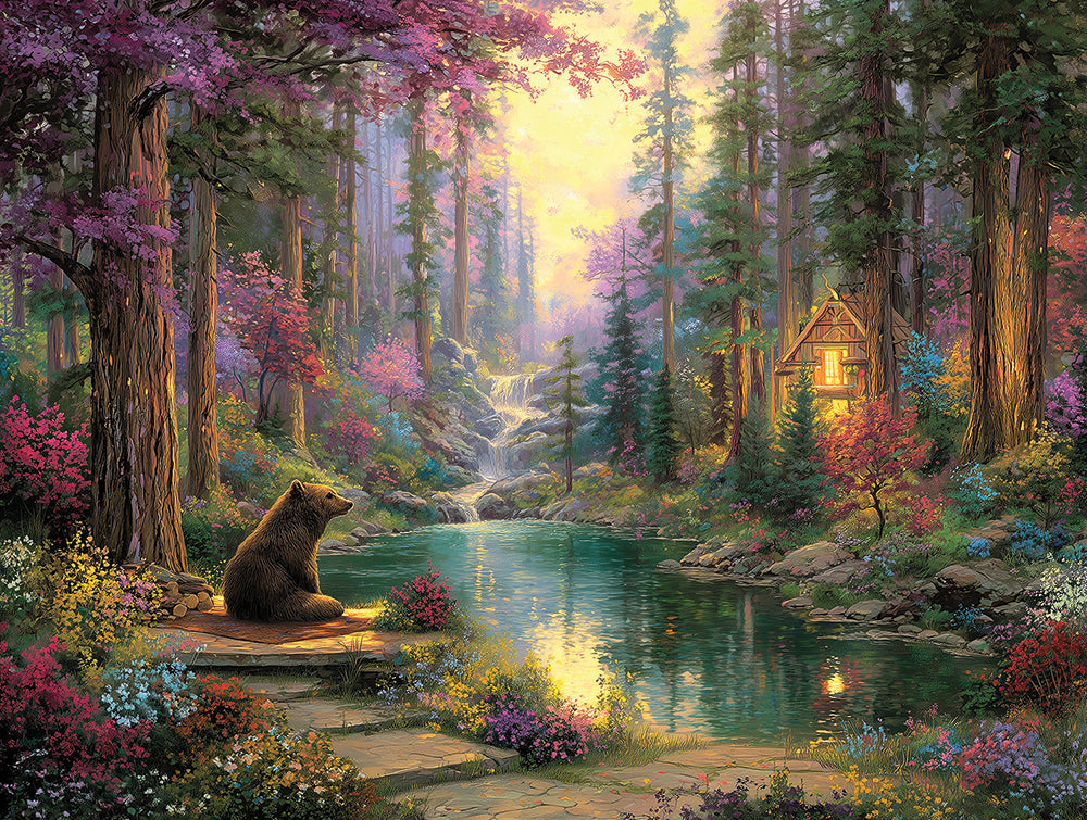 A Bear in the Woods Jigsaw Puzzle