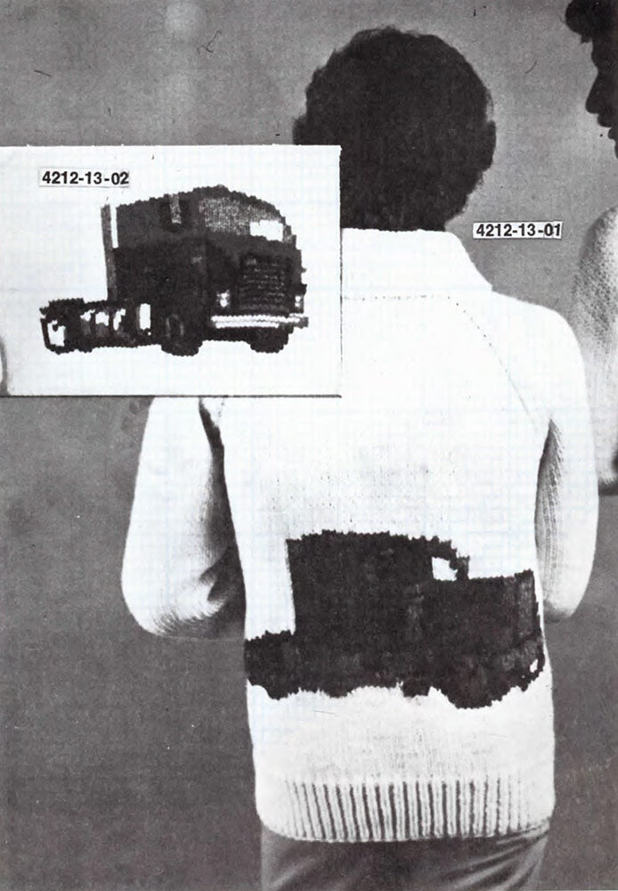 Snub Nose Semi-Truck Cardigan Pattern