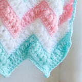 Pastel Peaks Baby Blanket Kit