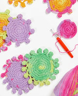 Free Popcorn Coasters Crochet Pattern