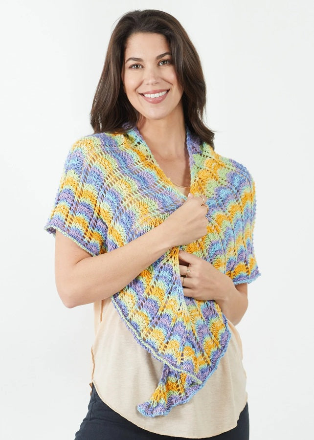 Free Razor Shell Shawlette Knit Pattern
