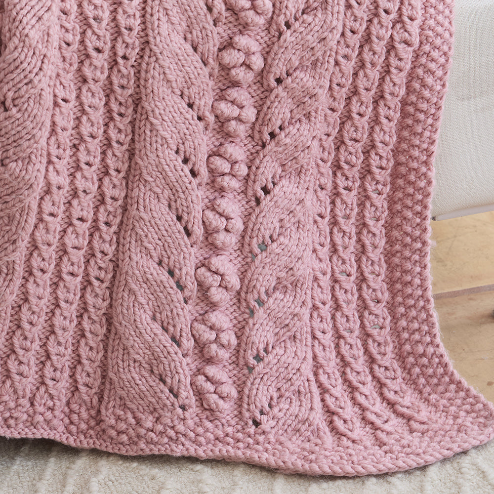 Rosebud Eyelet Blanket