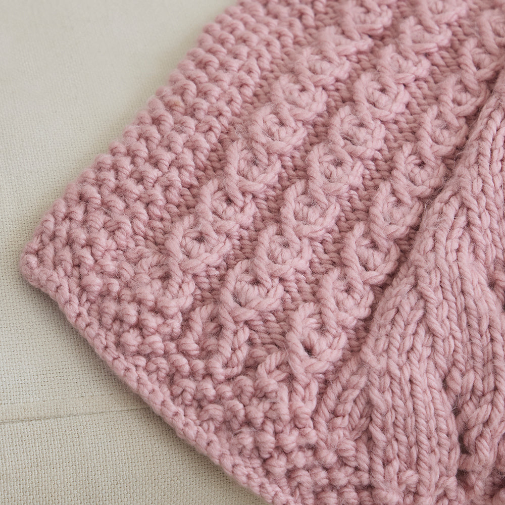Rosebud Eyelet Blanket
