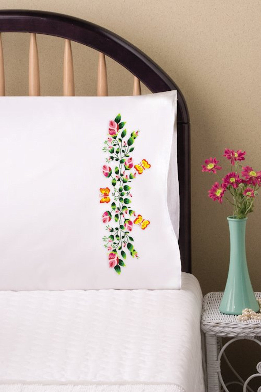 Roses and Butterflies Pillowcases
