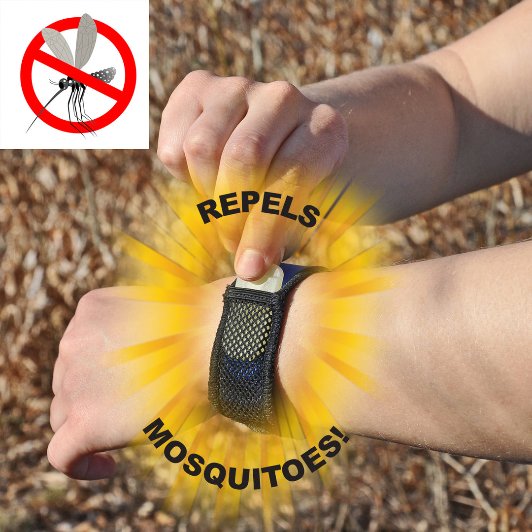 Sting Shield™ Mosquito Repellent Bracelet and Quick Clip