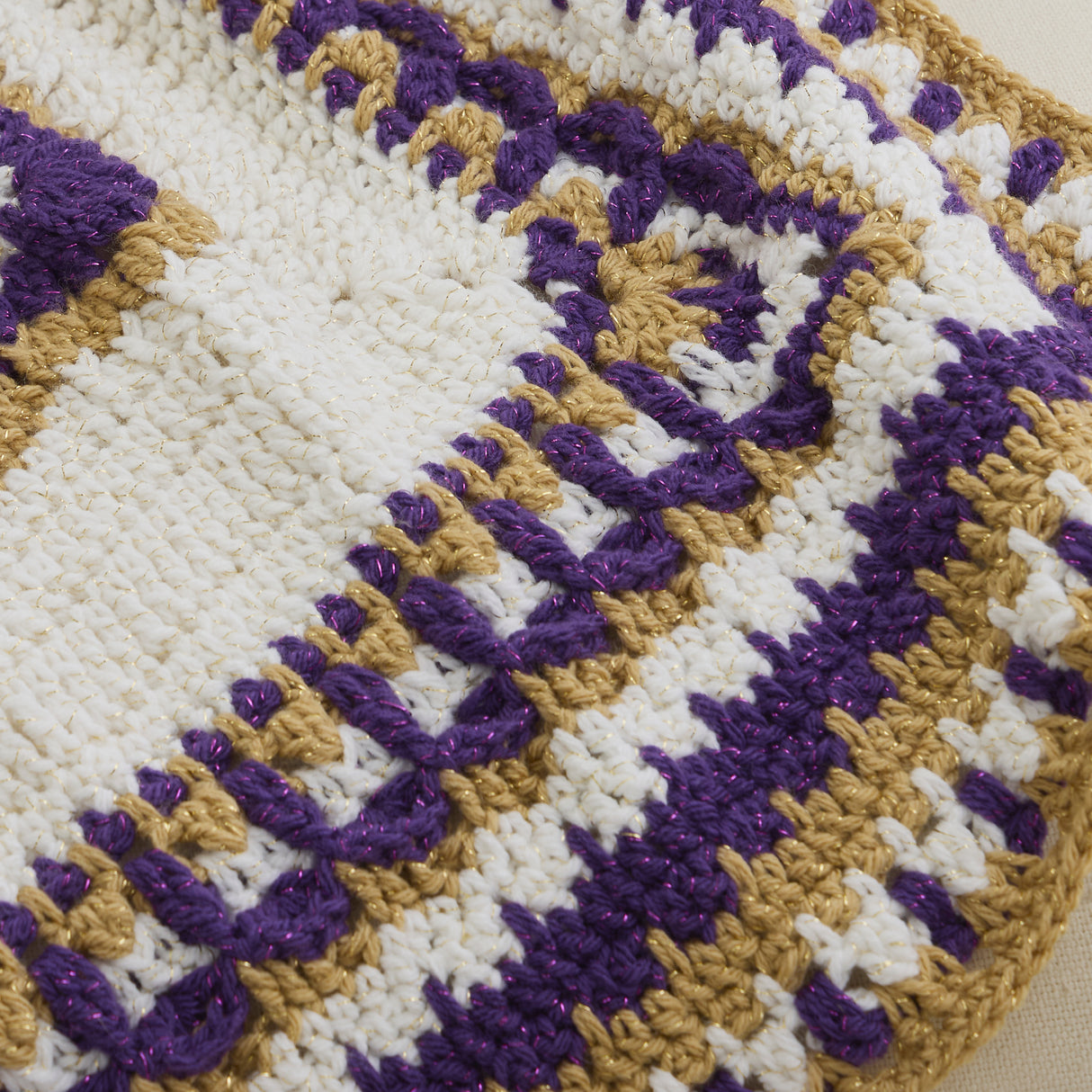 Sparkle Mandala Throw - Purple/Topaz