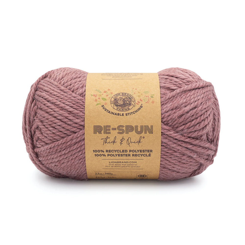 Lion Brand Re-Spun Thick & Quick yarn