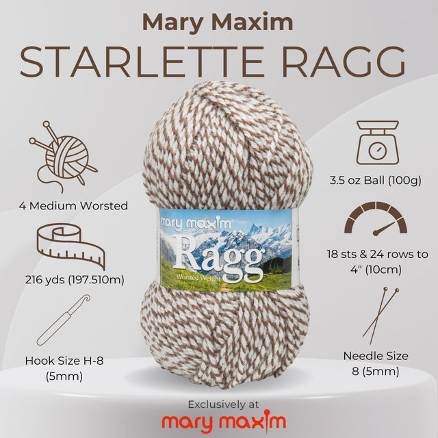 Mary Maxim Starlette Ragg Yarn – Mary Maxim Ltd