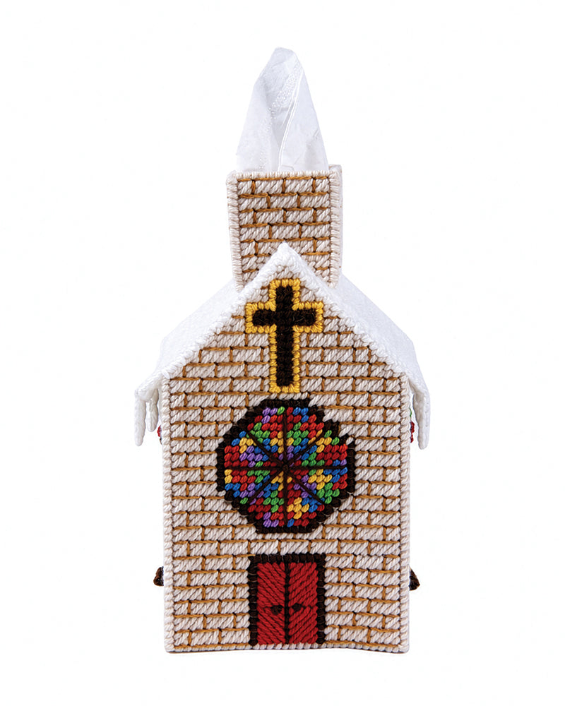 Bless You Plastic Canvas Tissue Box Cover