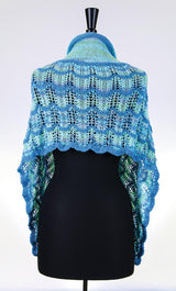 Ocean Waves Crescent Shawl Pattern