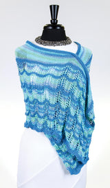 Ocean Waves Crescent Shawl Pattern