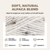 Mary Maxim Natural Alpaca Tweed