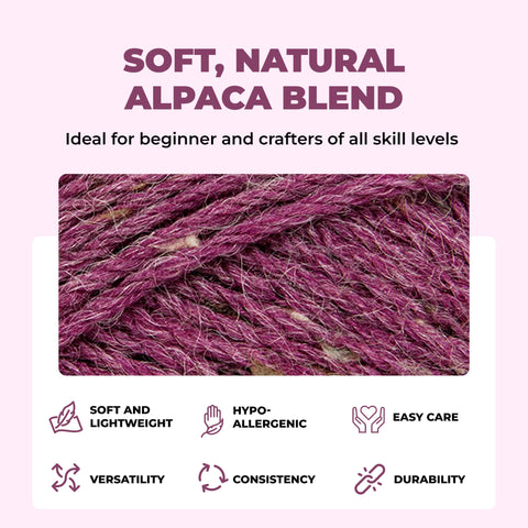 Tweed d'alpaga naturel Mary Maxim