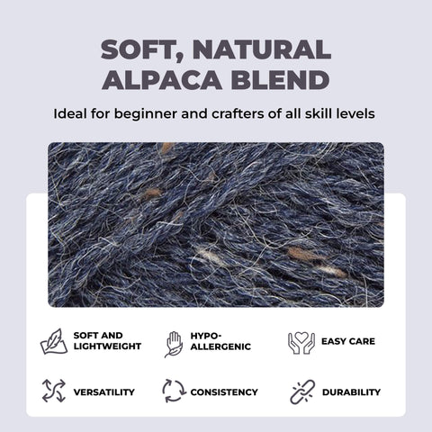 Tweed d'alpaga naturel Mary Maxim