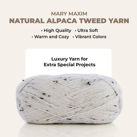 Tweed d'alpaga naturel Mary Maxim
