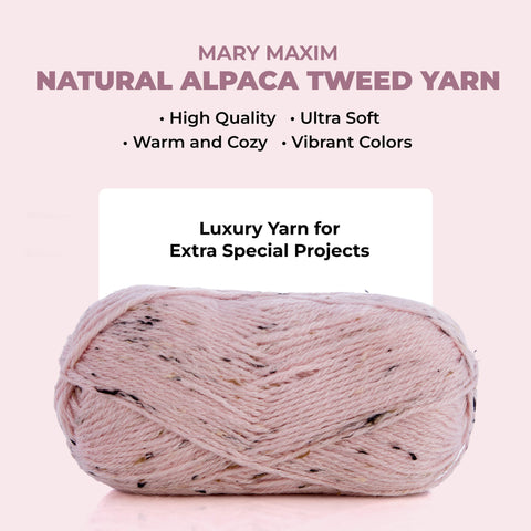Tweed d'alpaga naturel Mary Maxim