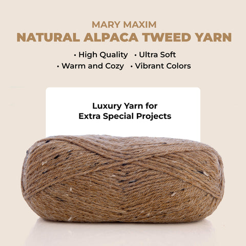 Tweed d'alpaga naturel Mary Maxim