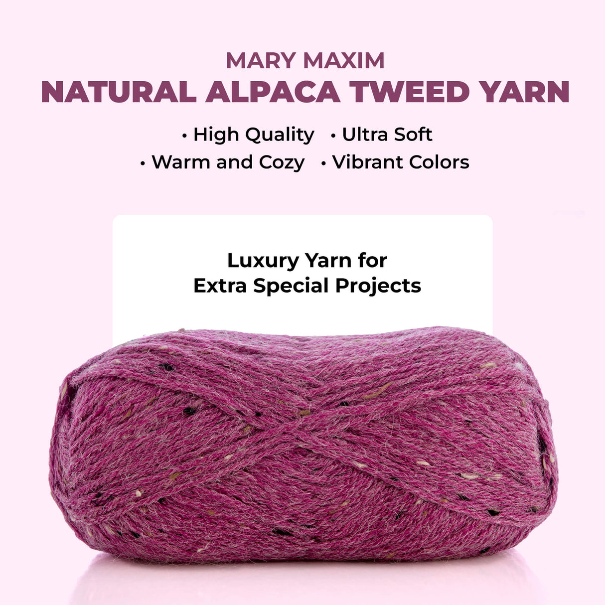 Mary Maxim Natural Alpaca Tweed