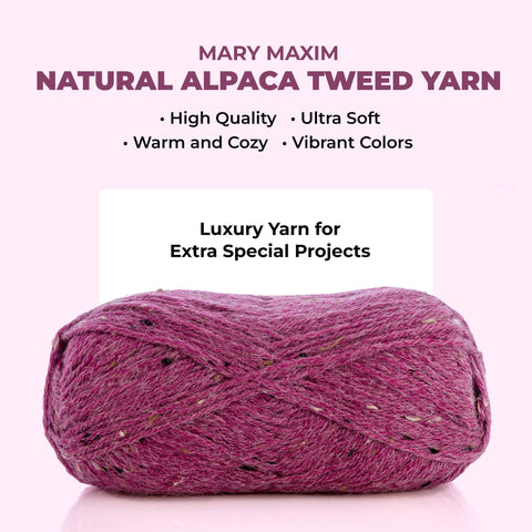 Tweed d'alpaga naturel Mary Maxim