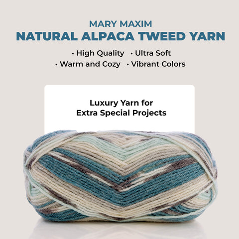 Tweed d'alpaga naturel Mary Maxim