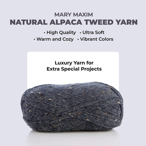 Tweed d'alpaga naturel Mary Maxim