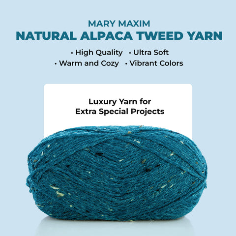 Tweed d'alpaga naturel Mary Maxim