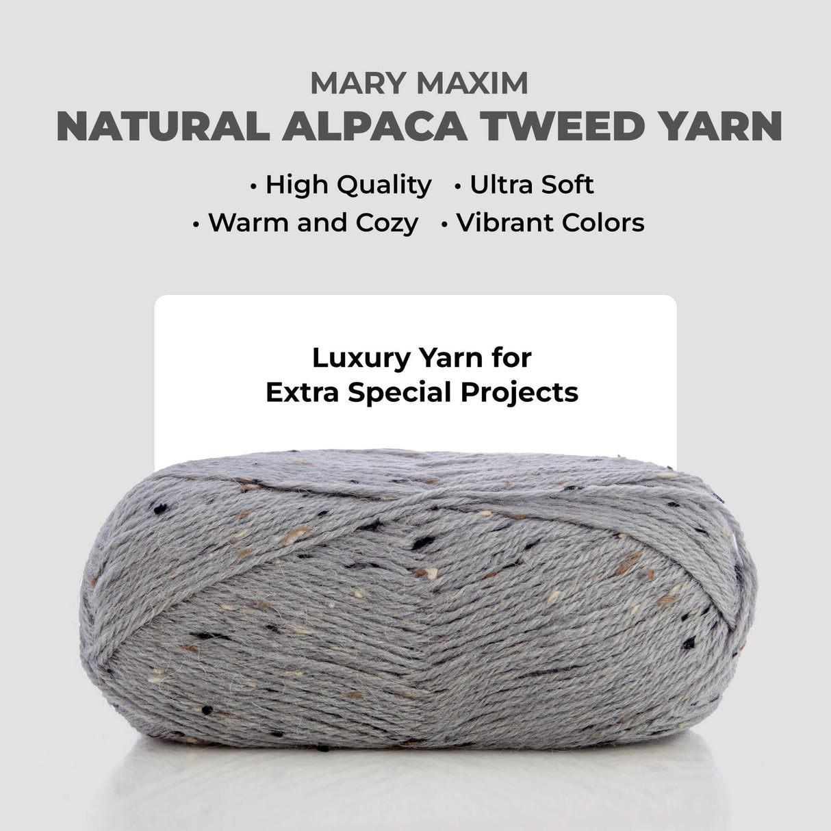 Mary Maxim Natural Alpaca Tweed