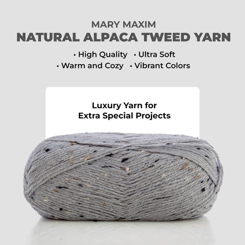 Tweed d'alpaga naturel Mary Maxim