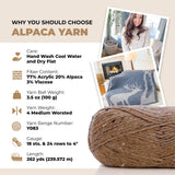 Mary Maxim Natural Alpaca Tweed