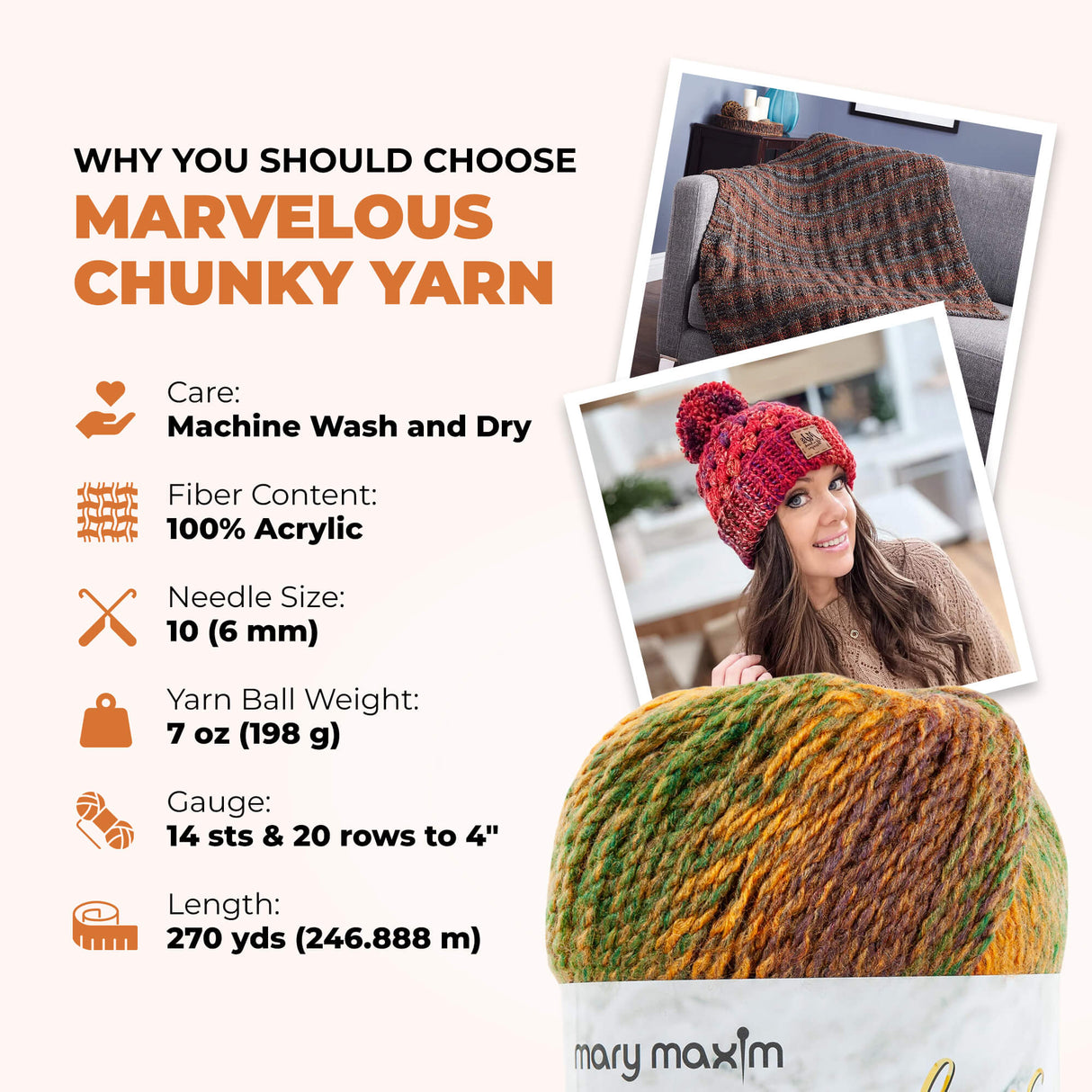 Mary Maxim Marvelous Chunky Yarn