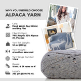 Mary Maxim Natural Alpaca Tweed