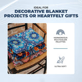 Light Blue Persian Tiles Throw