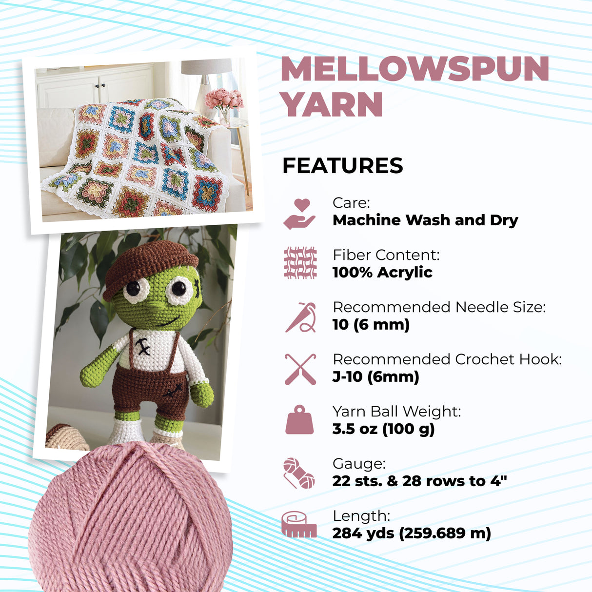 Mary Maxim Mellowspun DK Yarn