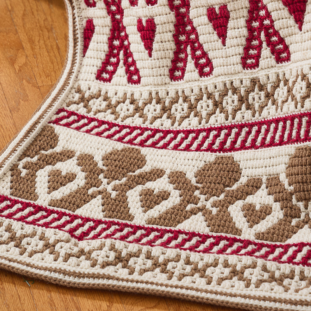 Gingerbread Mosaic Blanket – Mary Maxim Ltd