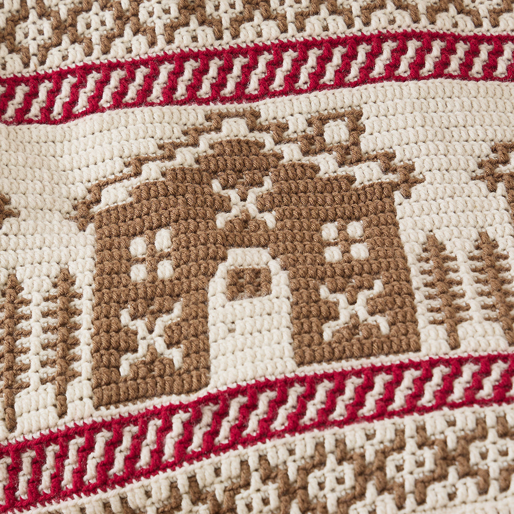Gingerbread Mosaic Blanket – Mary Maxim Ltd