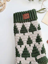 Twinkling Trees Mosaic Stockings