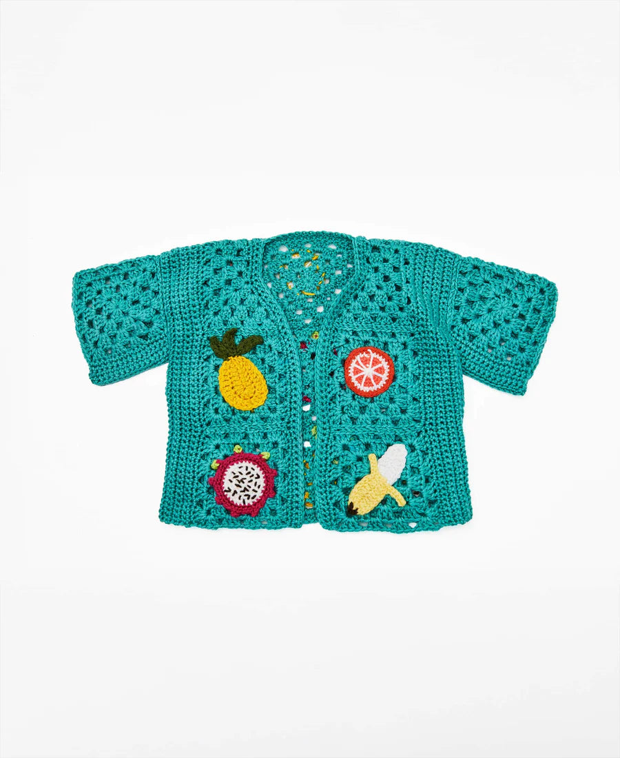 Free Tropical Motif Cardigan Pattern