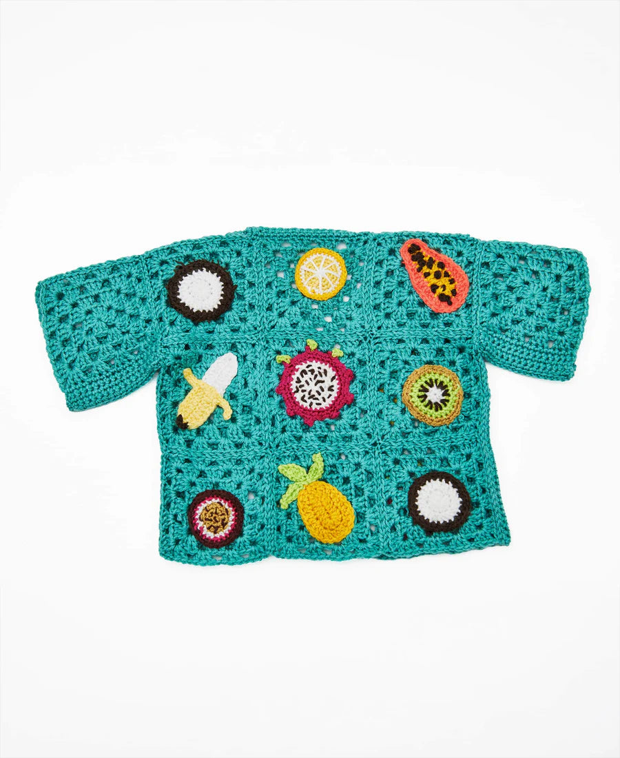 Free Tropical Motif Cardigan Pattern