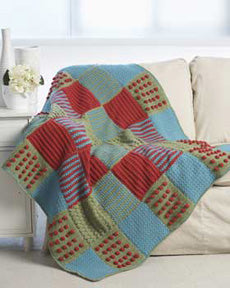 Free Textured Blocks Afghan Crochet Pattern