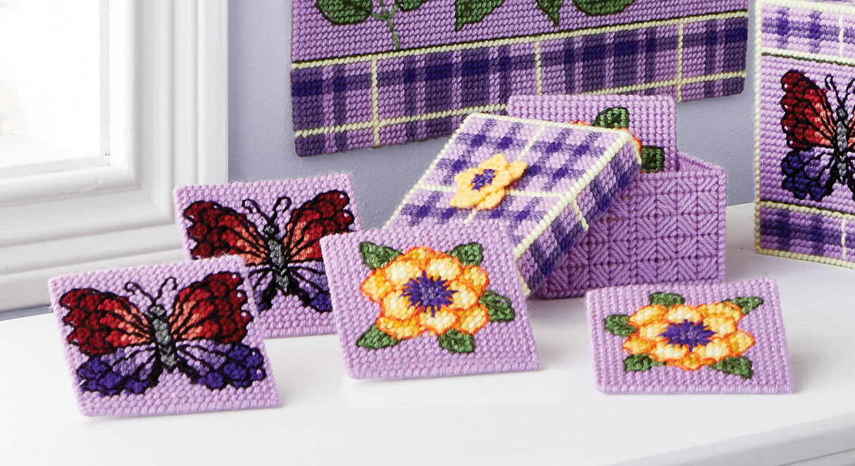 Summer Flutter Plastic Canvas Ensemble Kit